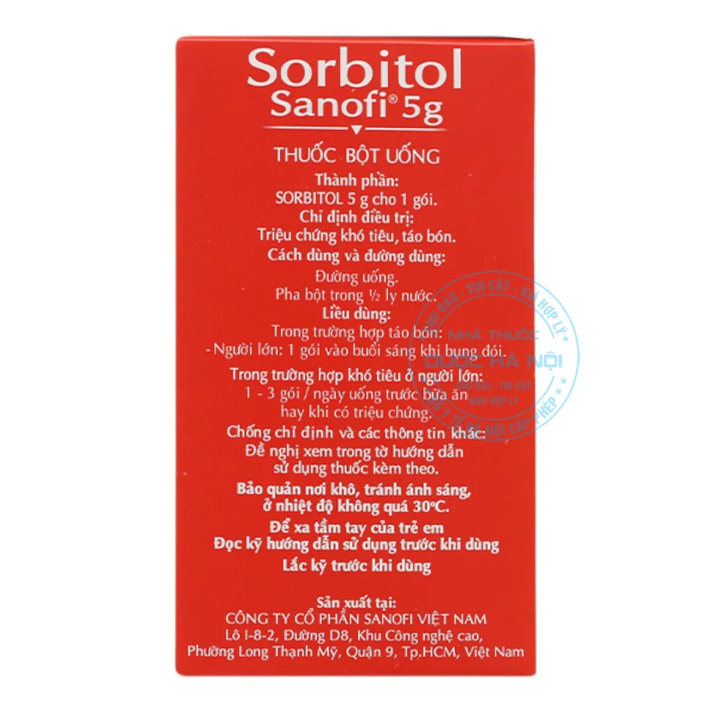 Thuốc Sorbitol Sanofi 5g
