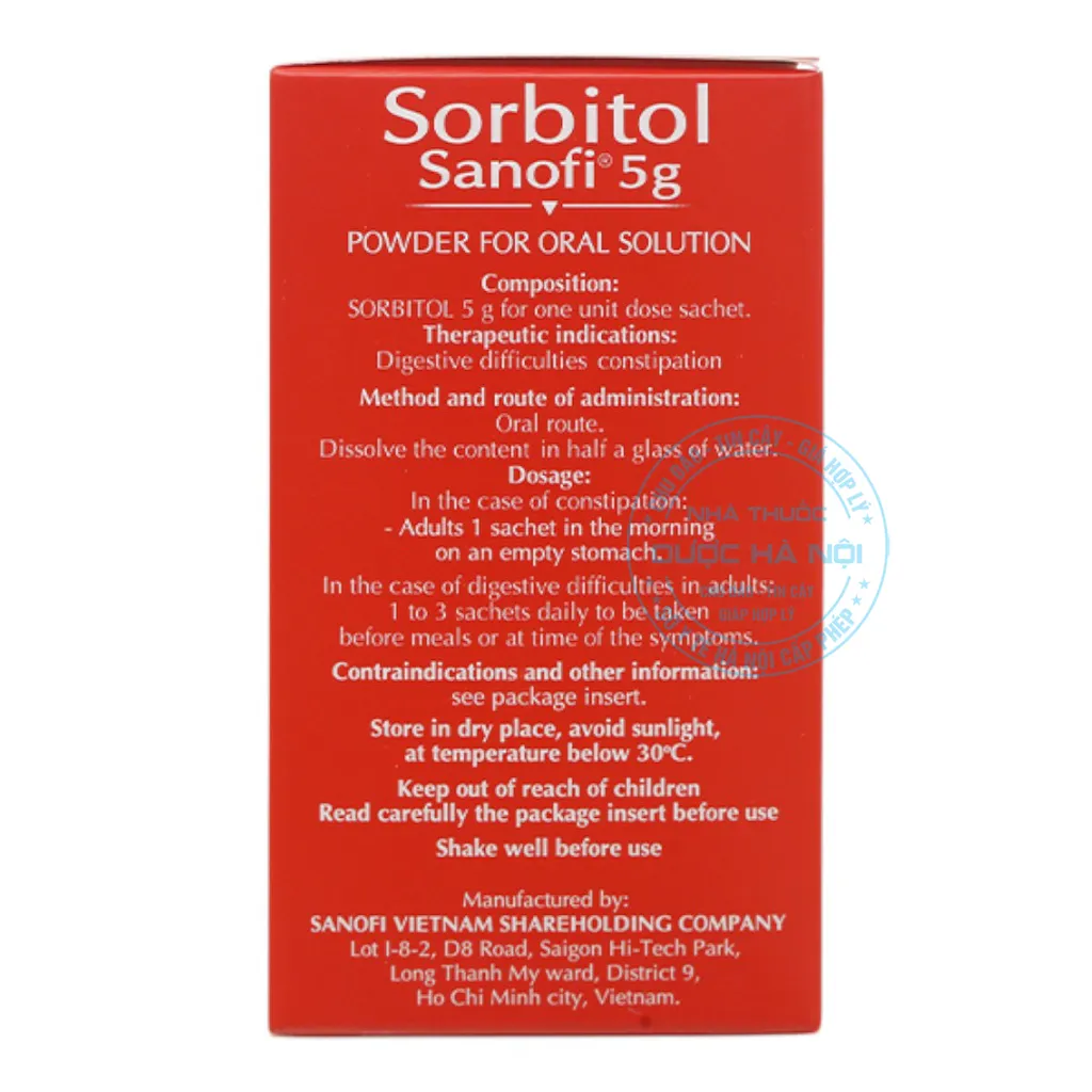 Thuốc Sorbitol Sanofi 5g