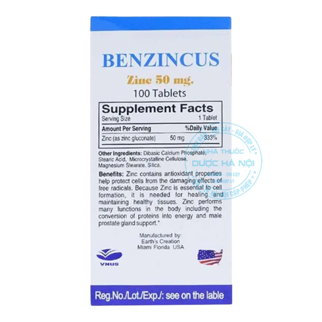 Viên uống Natural Ben Zincus