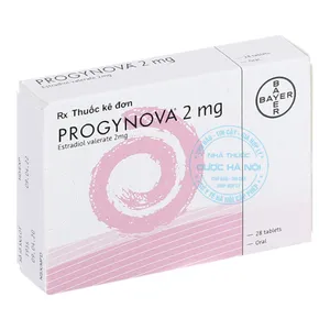 Thuốc Progynova 2mg thuốc điều trị  thiếu estrogen (1 vỉ x 28 viên)