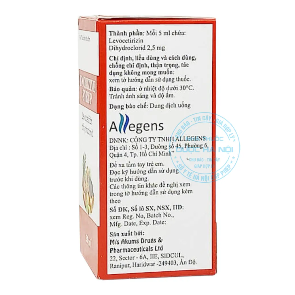 Thuốc Unorizine Syrup