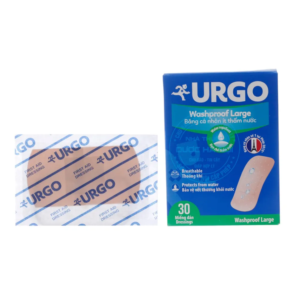 Băng cá nhân Urgo Washproof Large