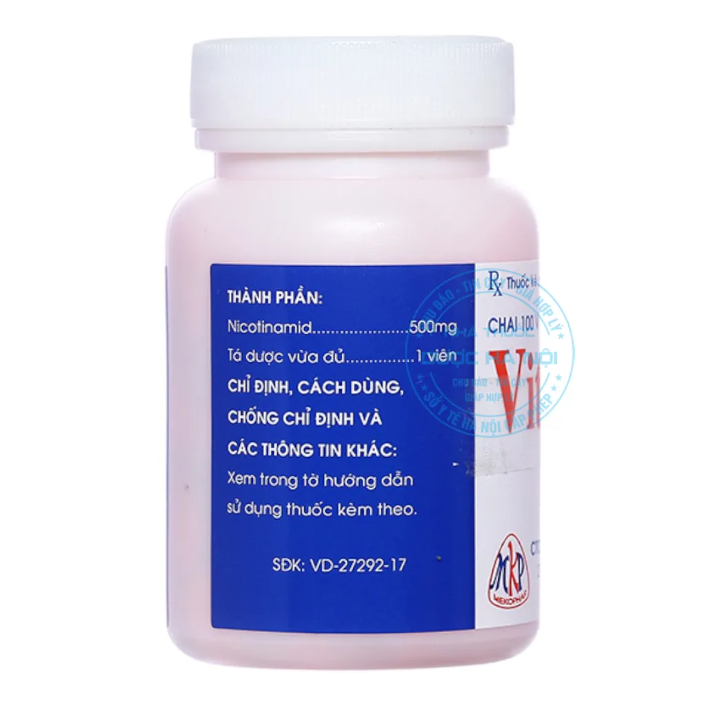 Thuốc Viatamin PP (Lọ 100 Viên)