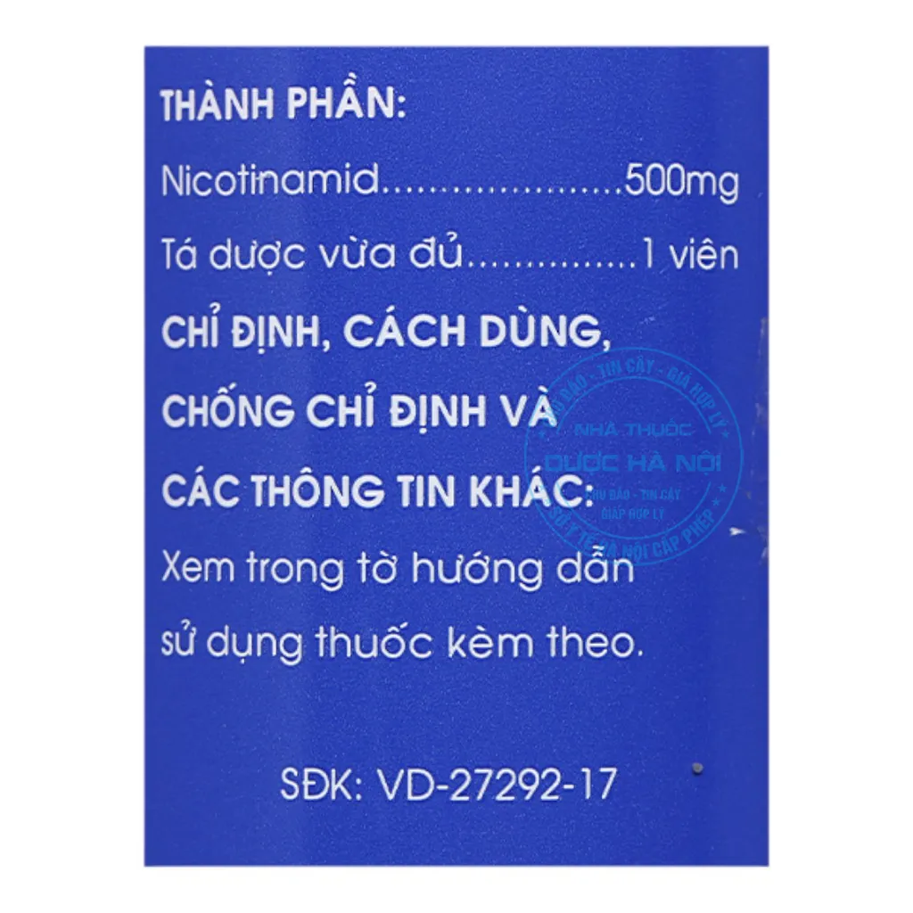 Thuốc Viatamin PP (Lọ 100 Viên)