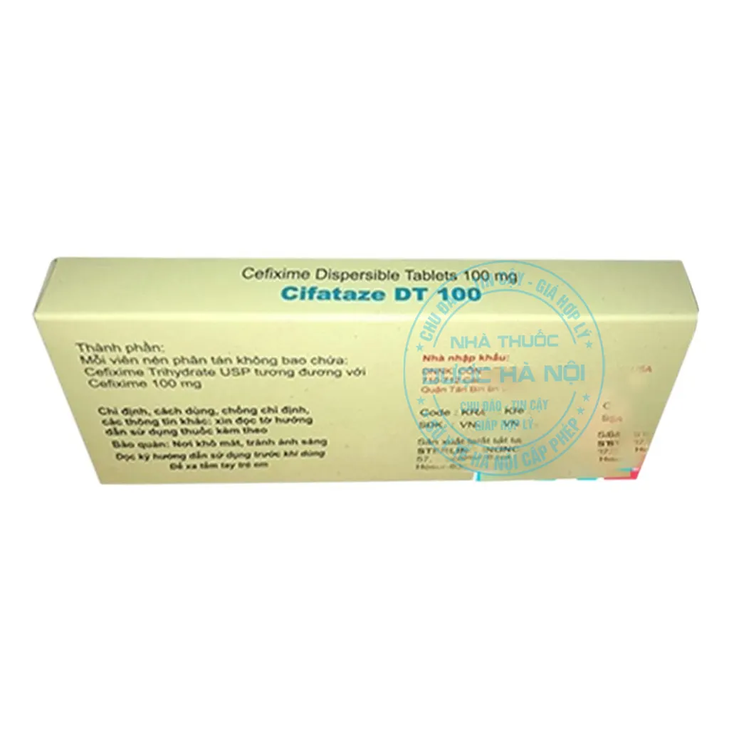 Thuốc Cifataze DT 100mg