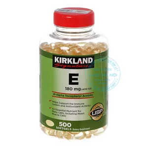 Vitamin E 400 Kirkland bổ sung vitamin E giúp duy trì sức khỏe và làm đẹp da