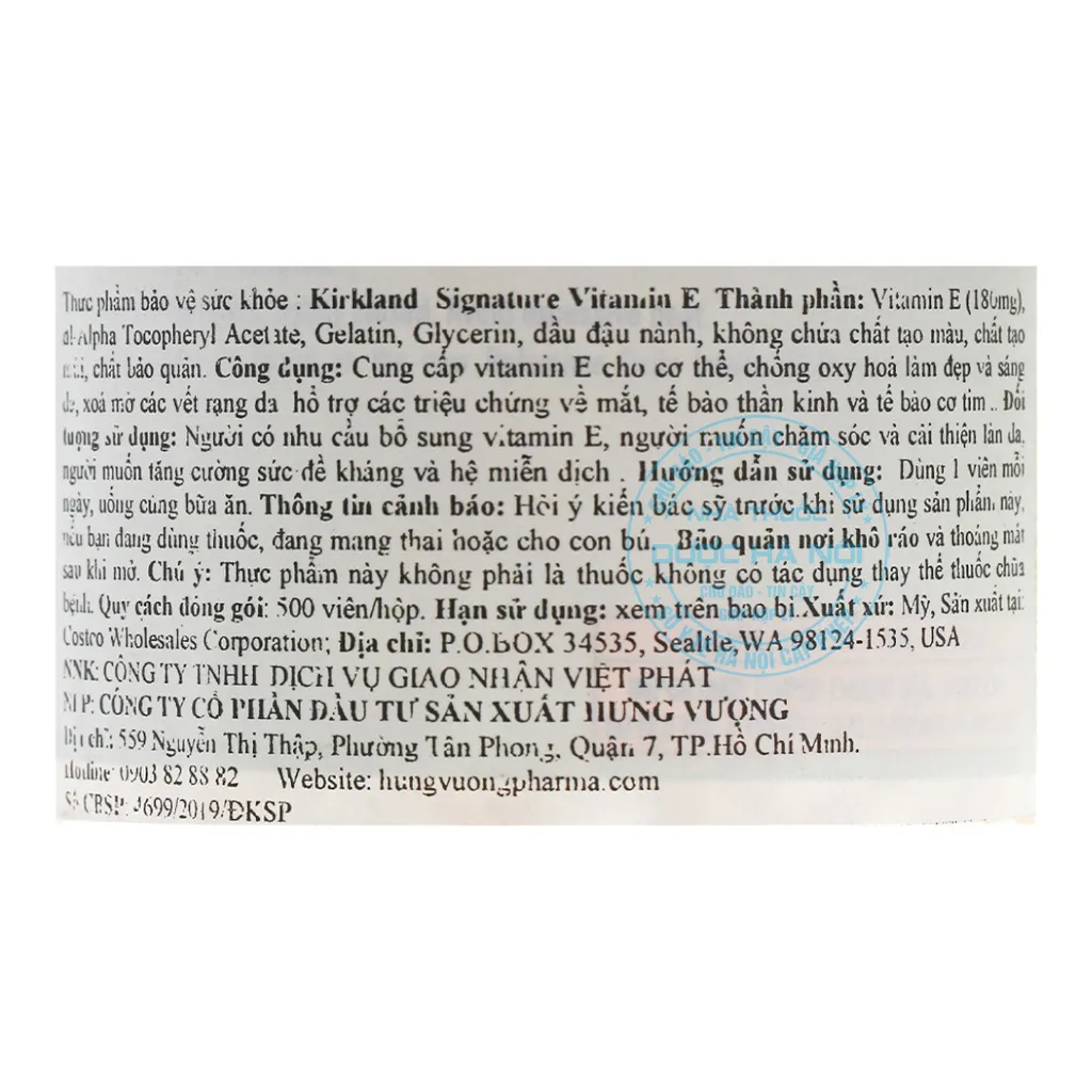 Vitamin E 400 Kirkland