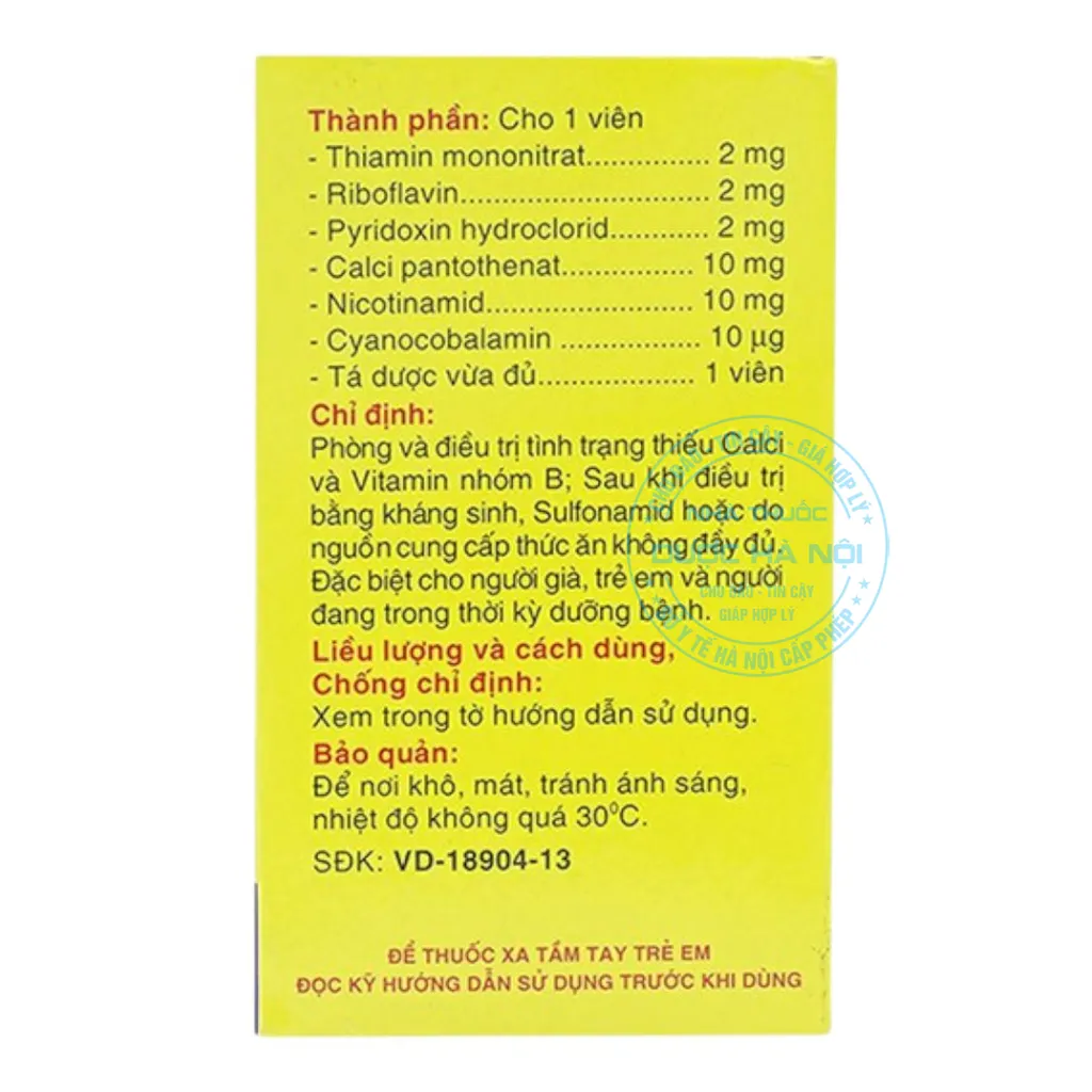 Thuốc Vitamin B.Vitap B12