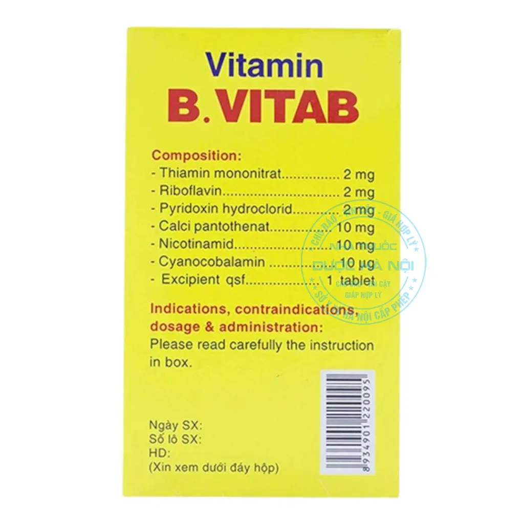 Thuốc Vitamin B.Vitap B12