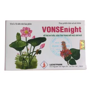 Viên uống Vonsenight hỗ trợ giấc ngủ và giảm căng thẳng