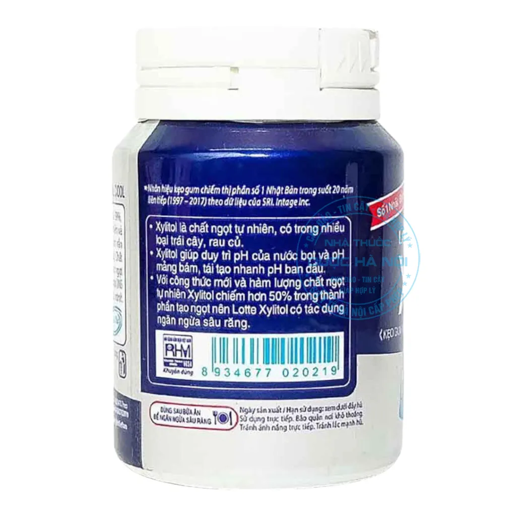 Kẹo cao xu Xylitol 58g