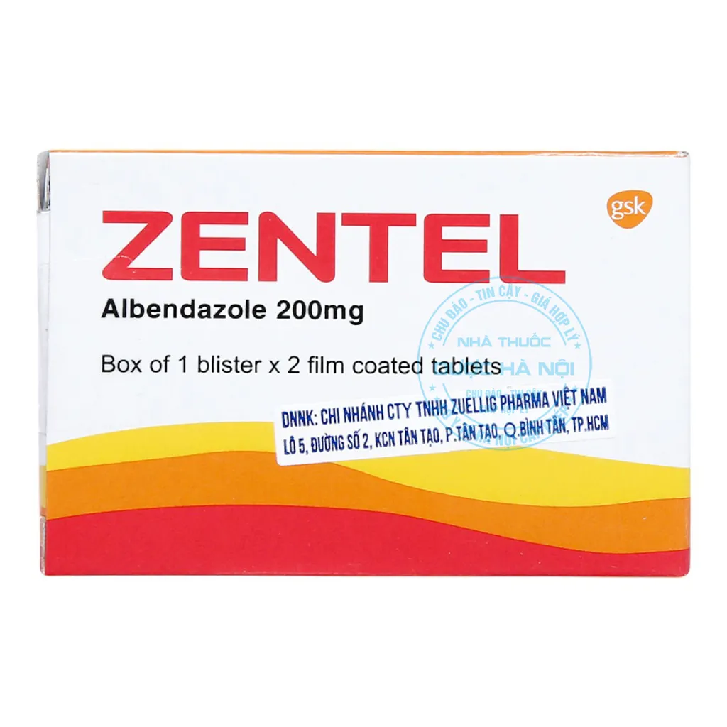 Thuốc Zentel 200mg