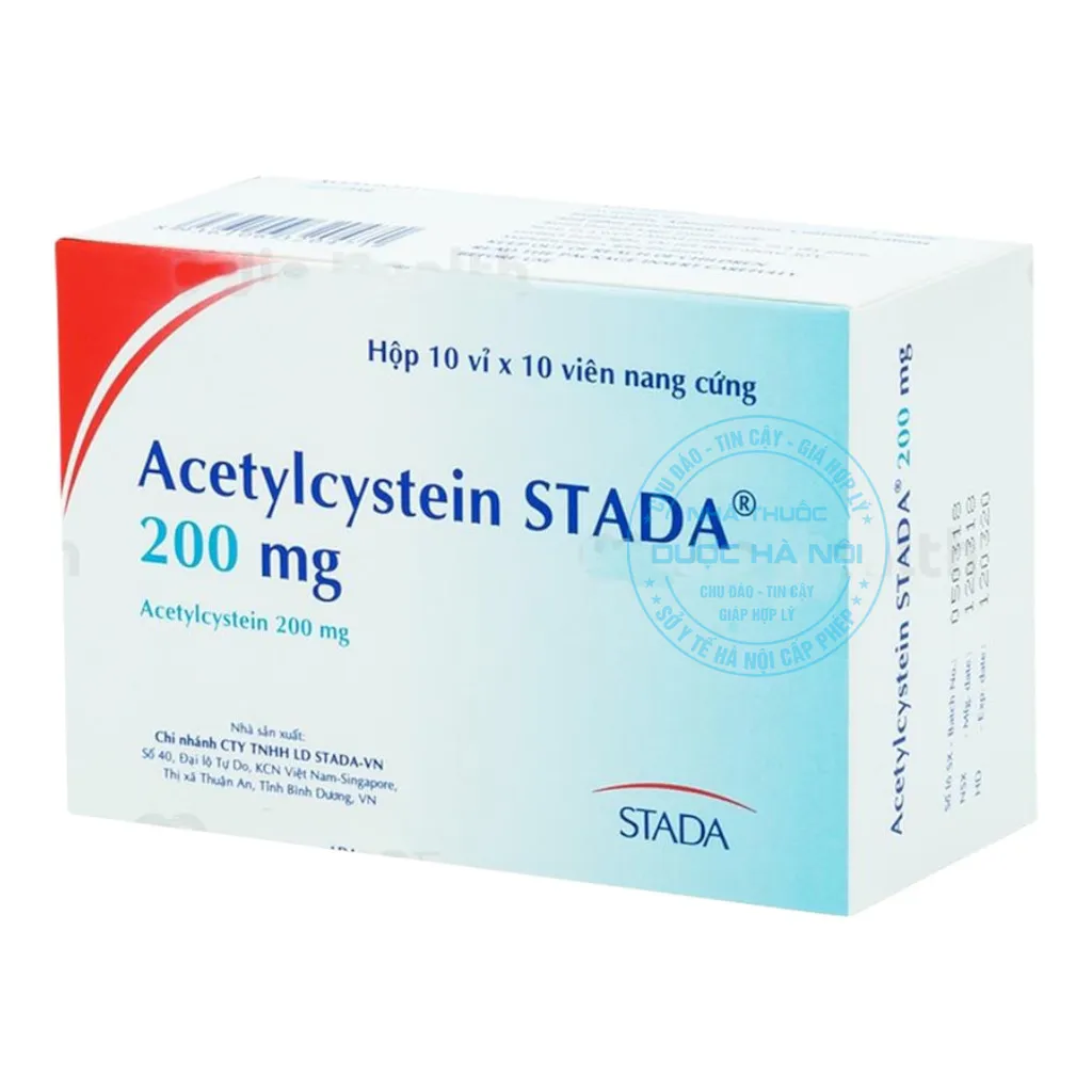 Thuốc Acetylcystein STADA 200mg