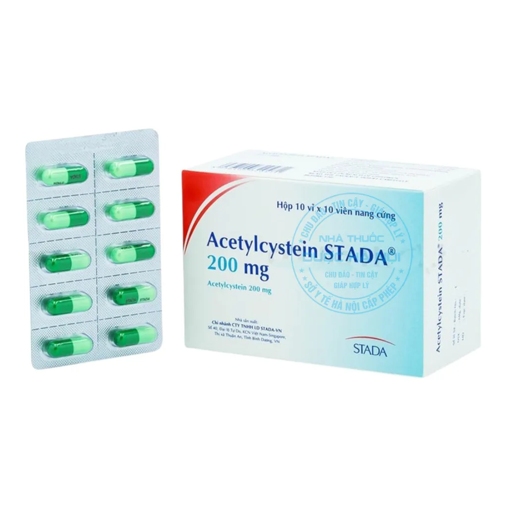 Thuốc Acetylcystein STADA 200mg