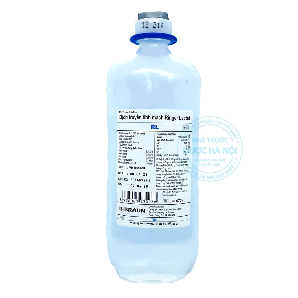 Dung dịch truyền Ringer Lactat