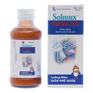Thuốc siro Solmux Broncho loãng đàm giãn phế quản (Chai 60ml)