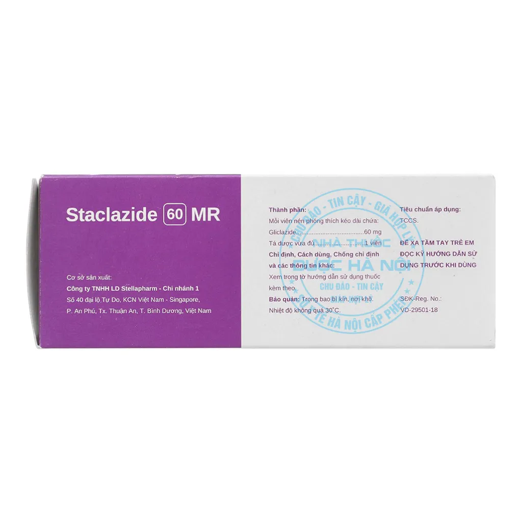 thuốc Staclazide 60mg MR