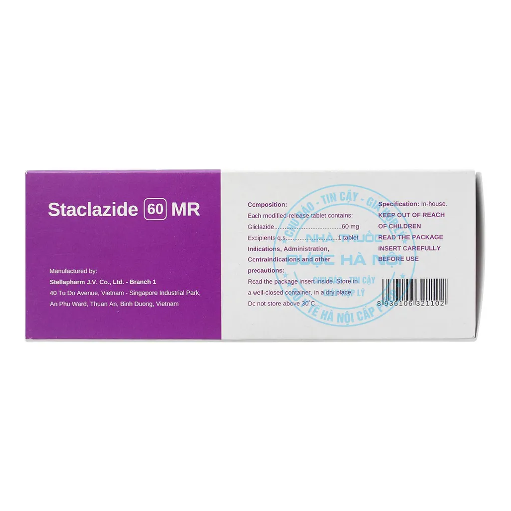thuốc Staclazide 60mg MR