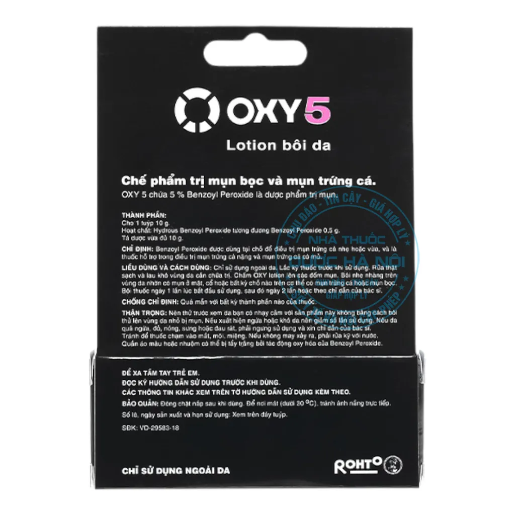 Lotion bôi da Oxy5