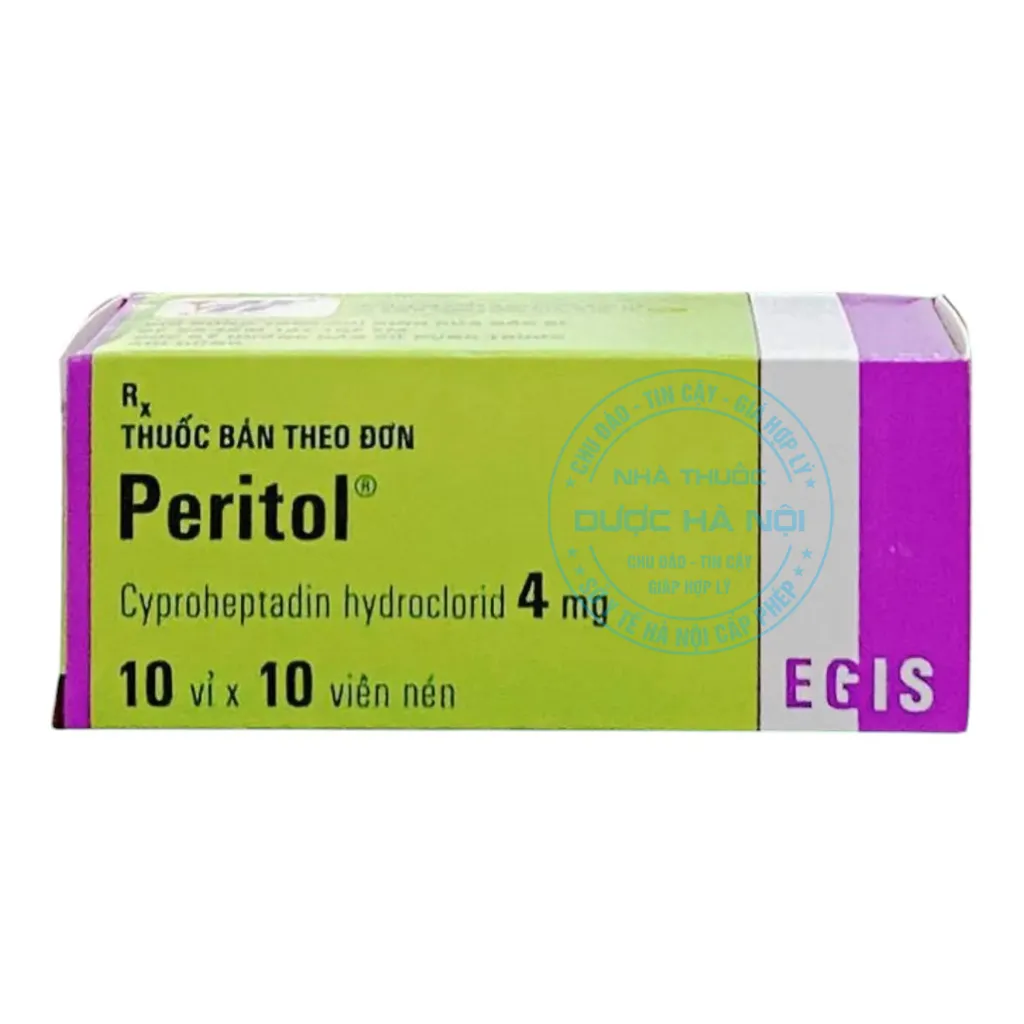 Thuốc Peritol 4mg điều trị các triệu chứng dị ứng và ngứa