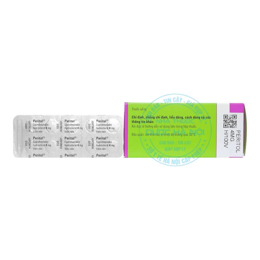 Thuốc Peritol 4mg điều trị các triệu chứng dị ứng và ngứa