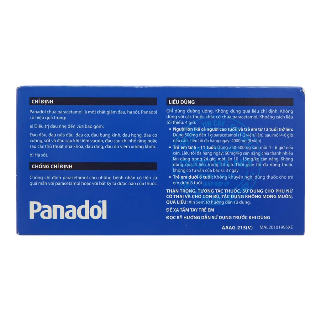 Thuốc Panadol 500mg