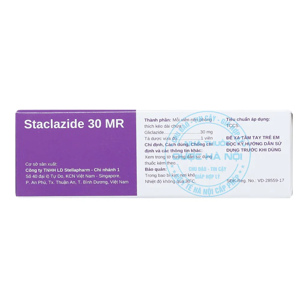 thuốc Staclazide 30mg MR