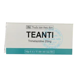 Thuốc Teanti 20mg giảm triệu chứng đau thắt ngực (1 Hộp x6 vỉ/ 60 Viên)