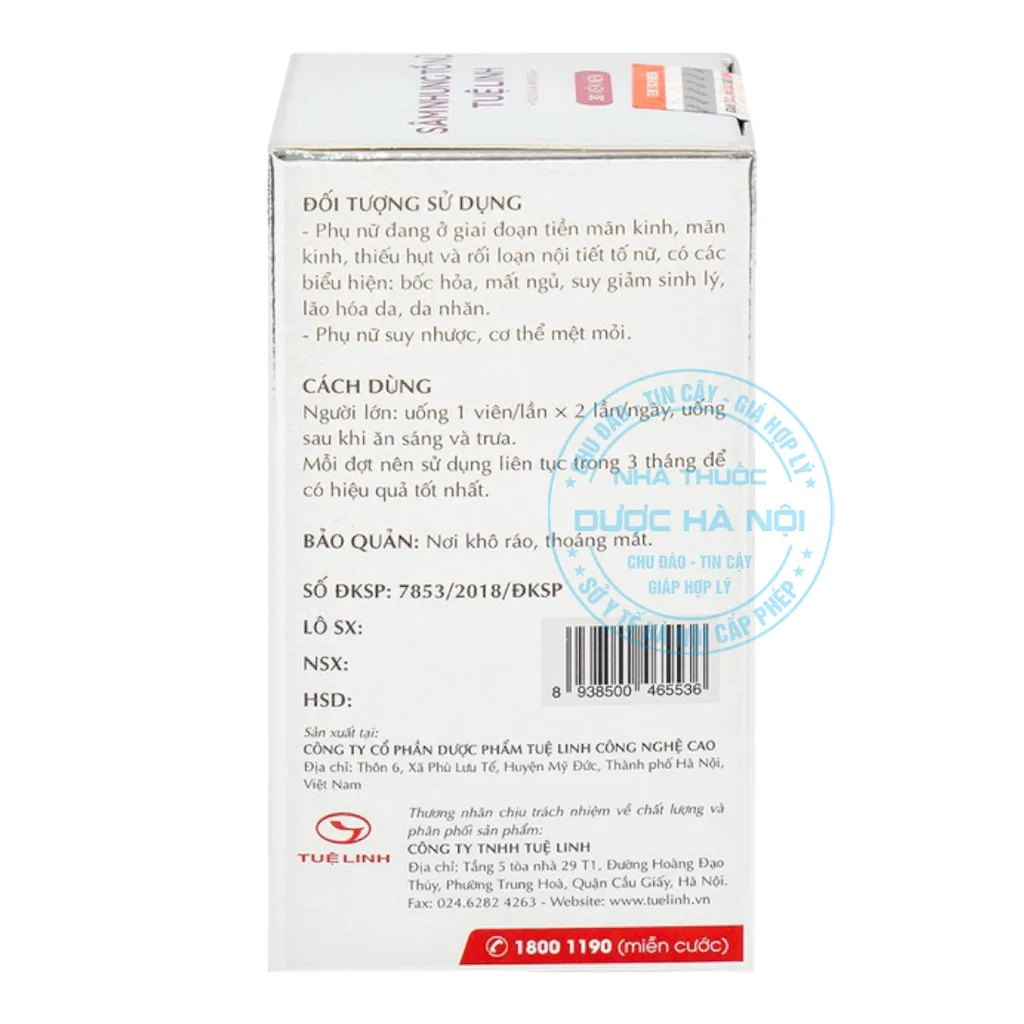 Viên uống Sâm Nhung Tố Nữ Tuệ Linh