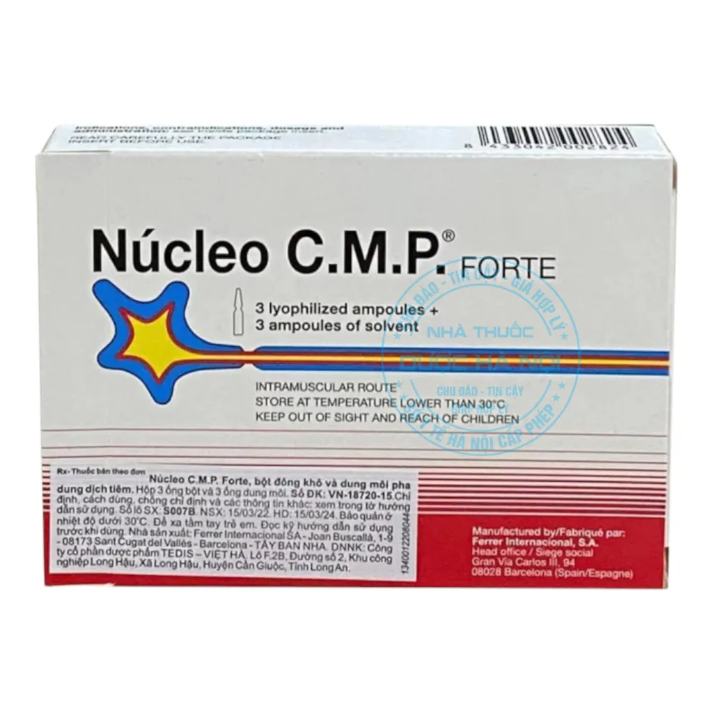 Thuốc pha tiêm Núcleo C.M.P Forte
