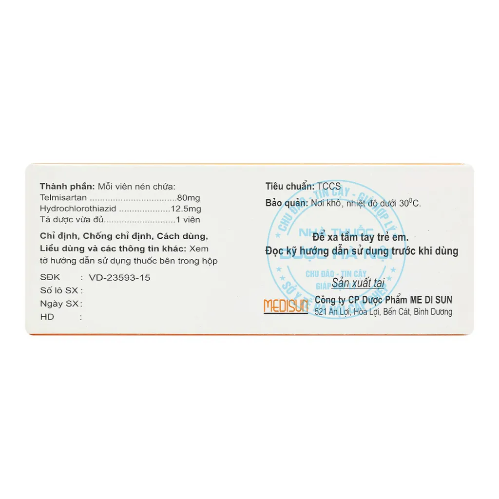 Thuốc Telzid 80/12.5mg