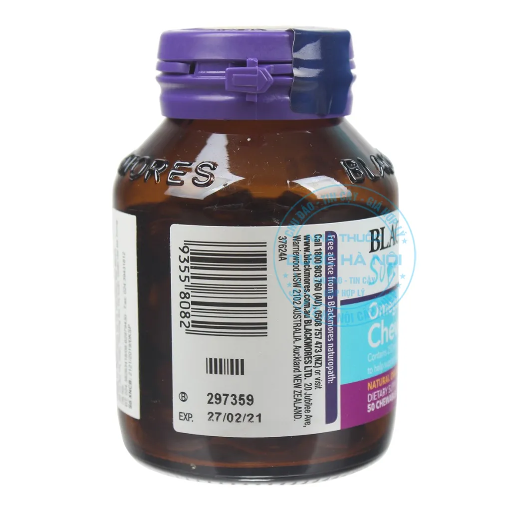Viên uống Blackmores Superkids Omega Brain Chewables
