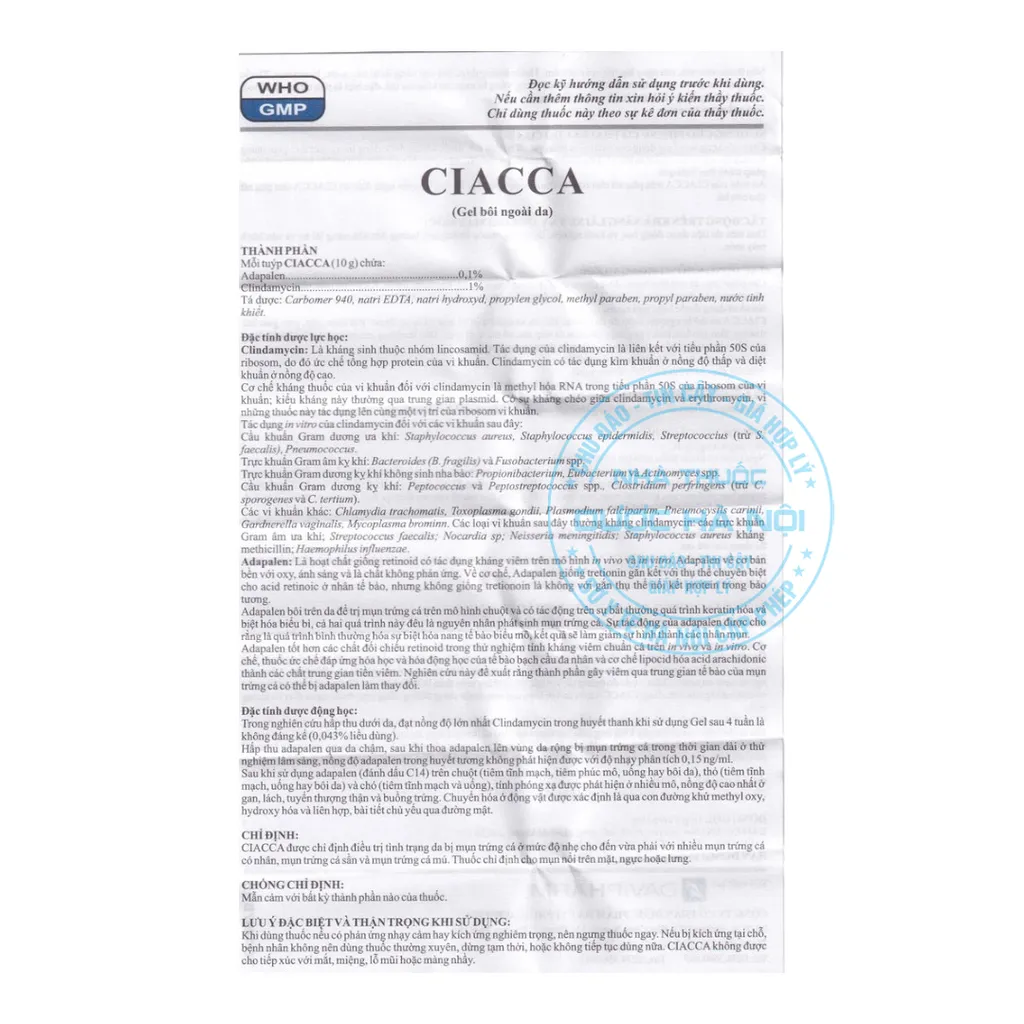 Thuốc Ciacca 10g