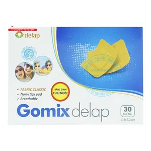 Băng y tế Gomix Delap Xanh 3.8 x 7.2 cm băng bó vết thương nhỏ