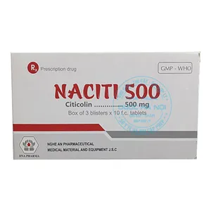 Thuốc Naciti 500mg điều trị các vấn đề về não như chấn thương mạch máu não, thoái hóa não