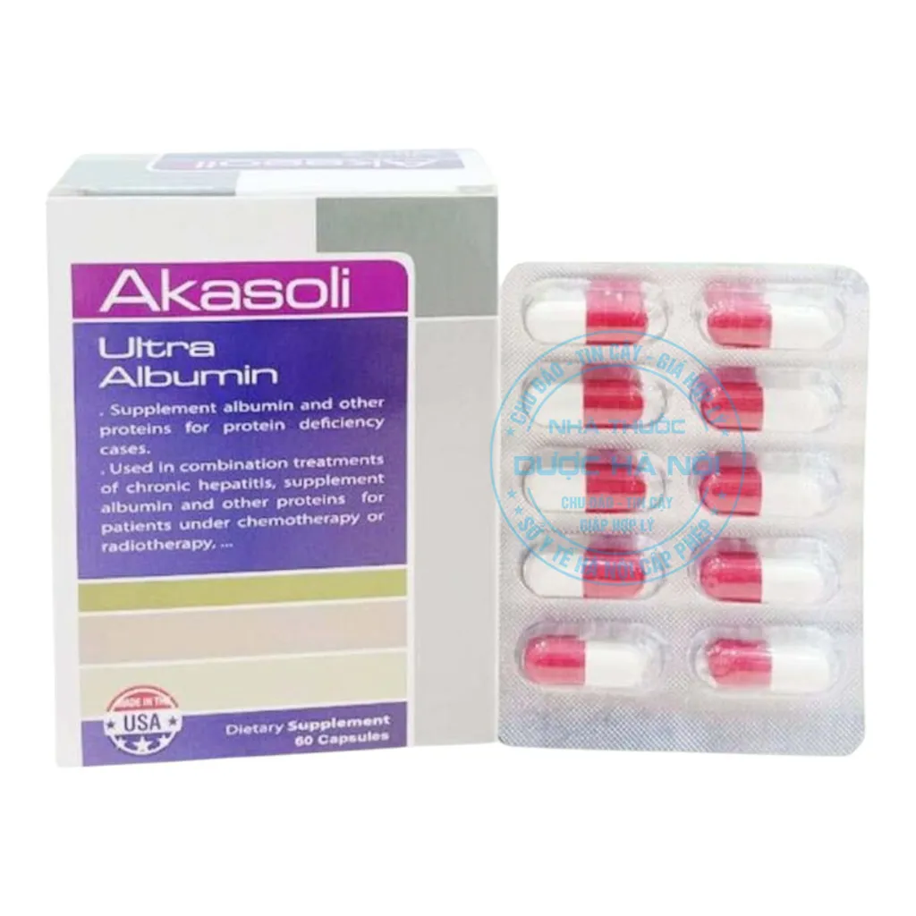 Viên uống Akasoli Ultra Albumin