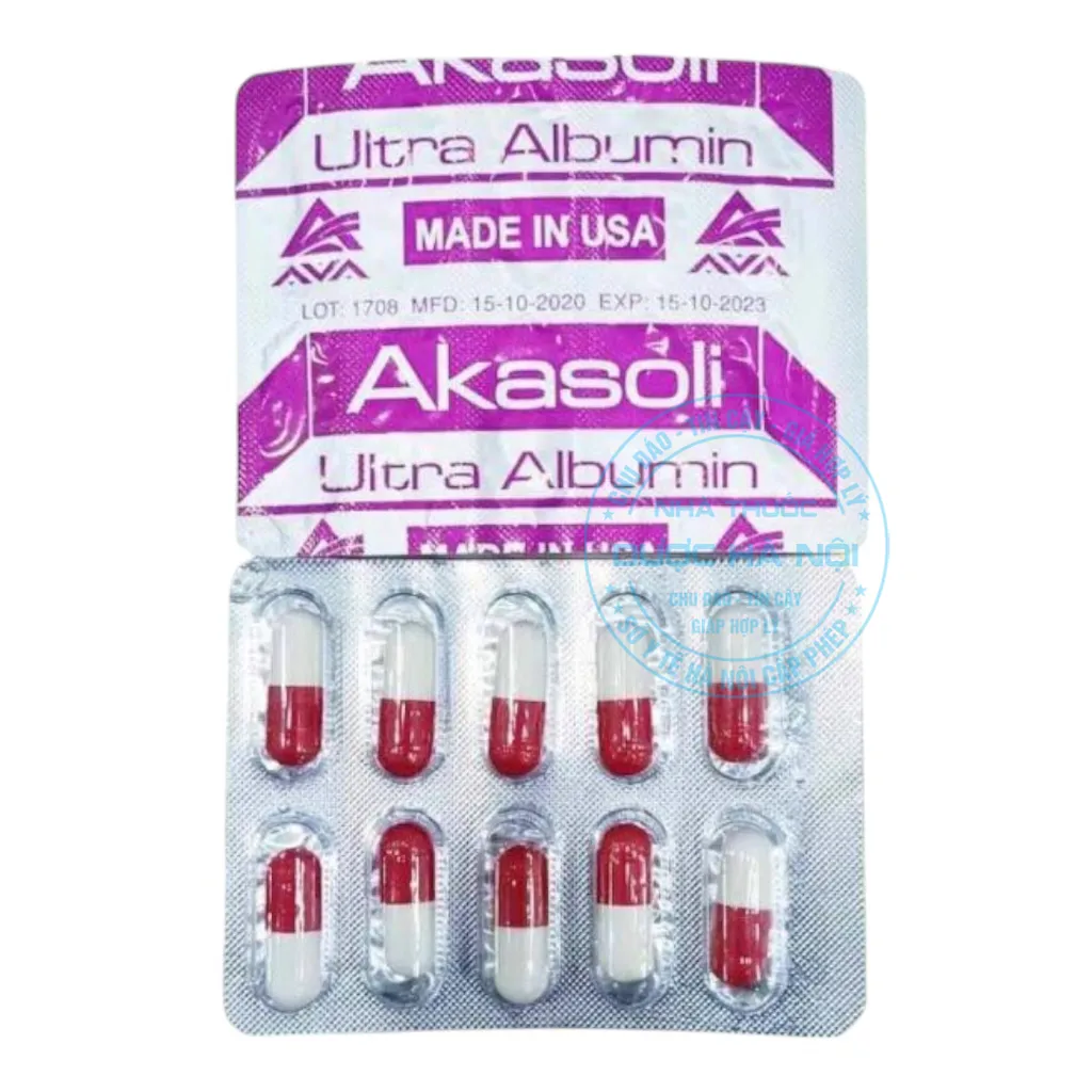 Viên uống Akasoli Ultra Albumin