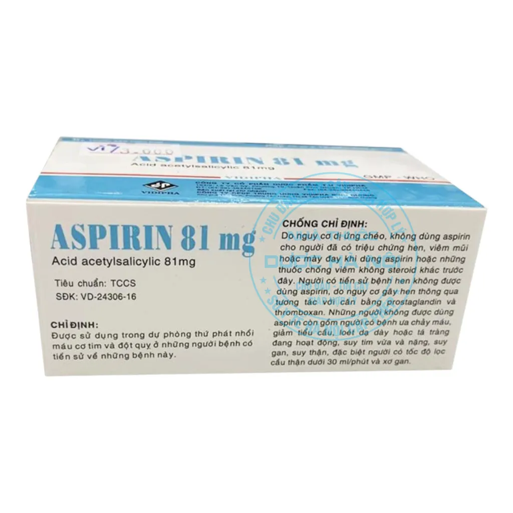 Thuốc Aspirin 81mg