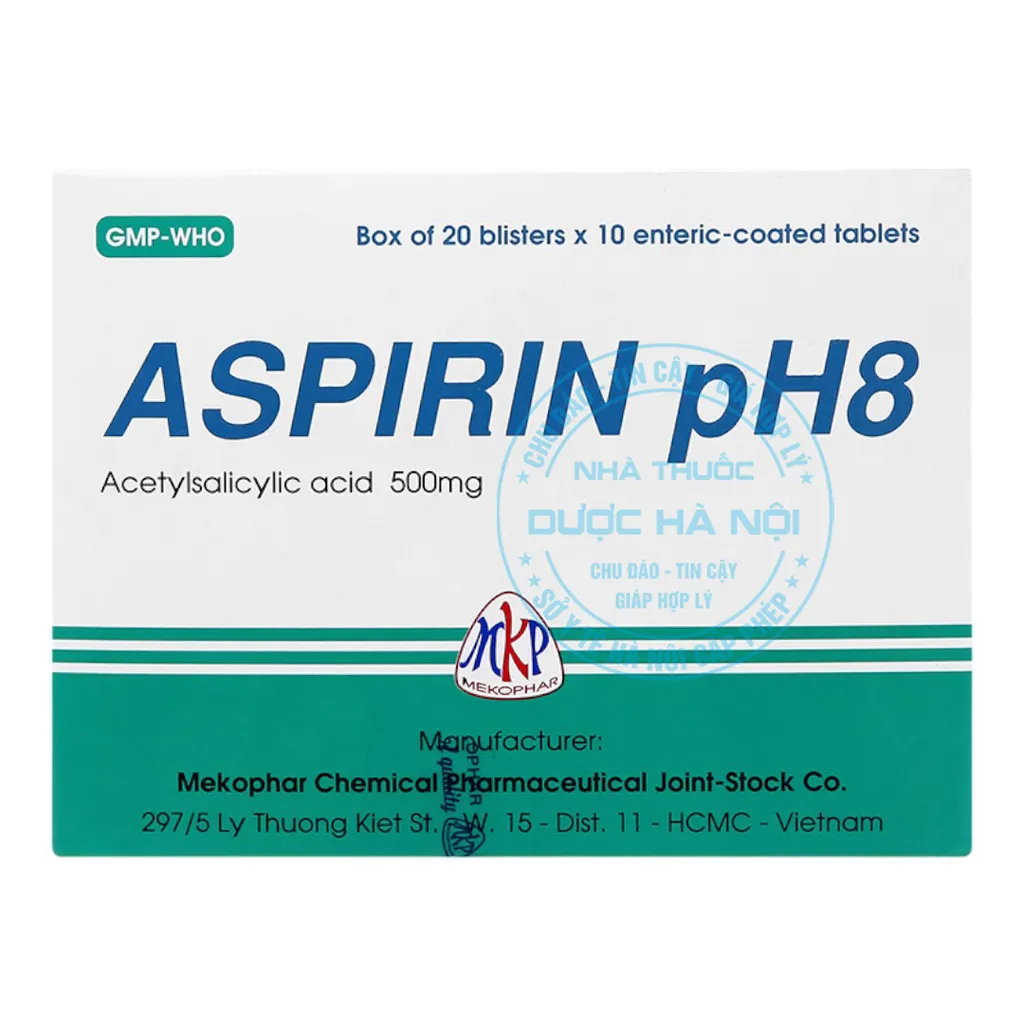 Thuốc Aspirin pH8