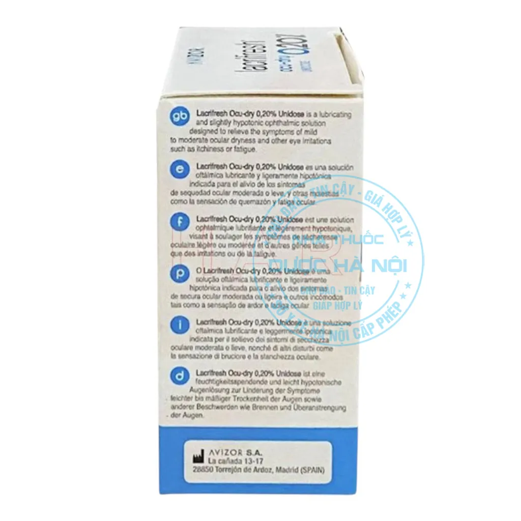 Dung dịch Avizor Lacrifresh Ocu Dry 0.2%