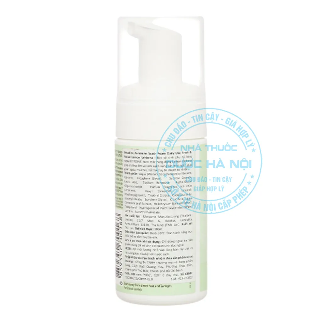 Dung dịch vệ sinh Betadine Fresh & Active Lemon Verbena