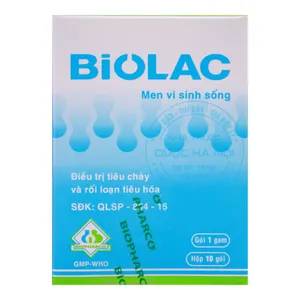 Thuốc Biolac bổ sung vi khuẩn có lợi hỗ trợ sức khỏe hệ tiêu hóa