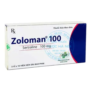 Thuốc Zoloman 100 điều trị rối loạn tâm thần như trầm cảm và lo âu