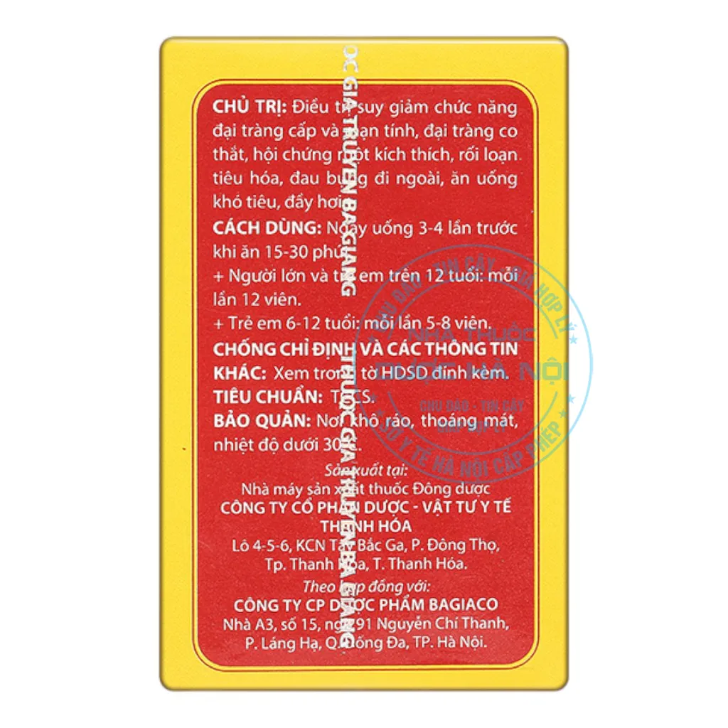 Thuốc Đại tràng hoàn Bà Giằng