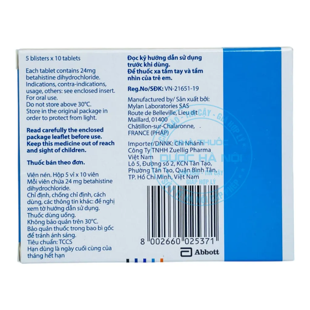Thuốc Betaserc 24mg