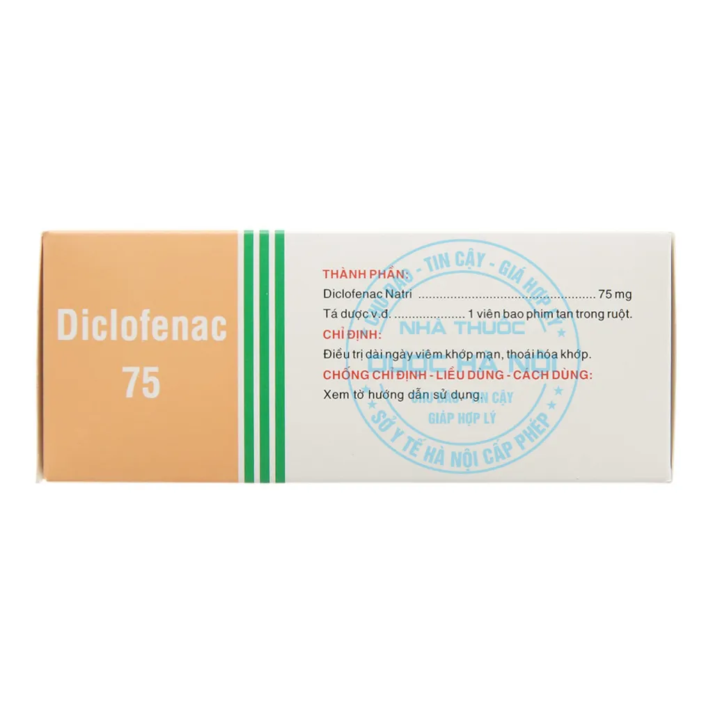 Thuốc Diclofenac 75mg