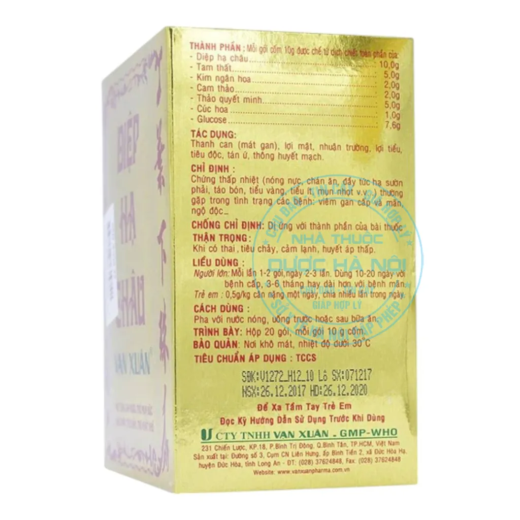 Thuốc cốm Diệp Hạ Châu Vạn Xuân