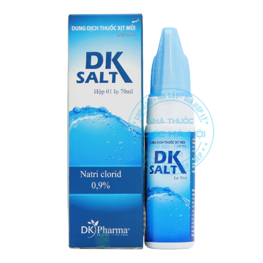 Dung dịch vệ sinh mũi DK-SALT 70ml xanh