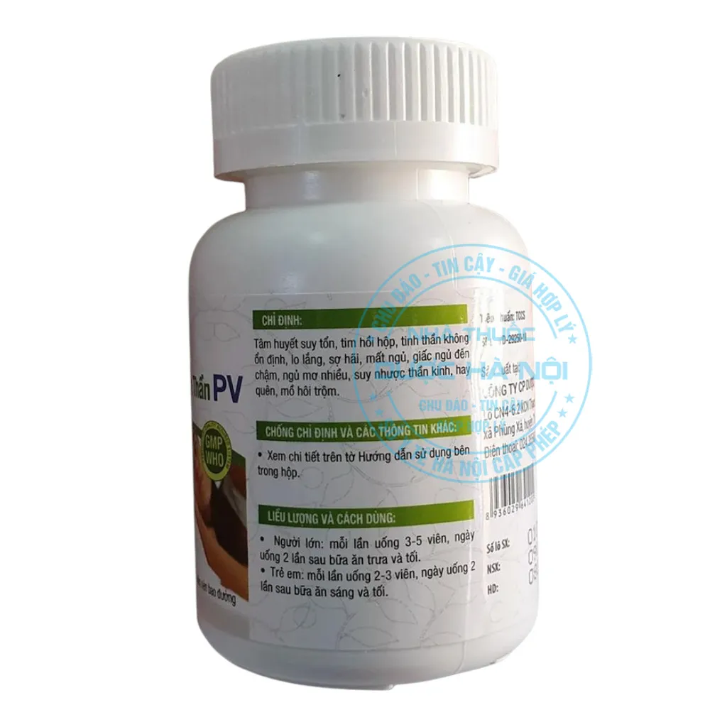 Thuốc Dưỡng Tâm An Thần PV