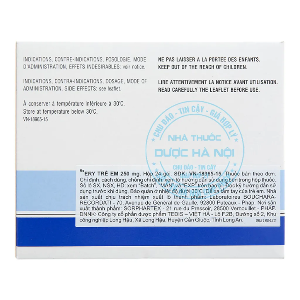Thuốc Ery Children 250mg
